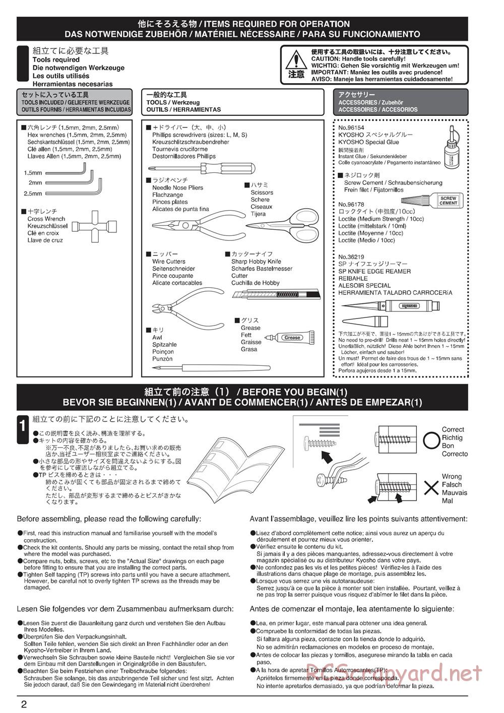 Kyosho - Ultima-DB - Manual - Page 2