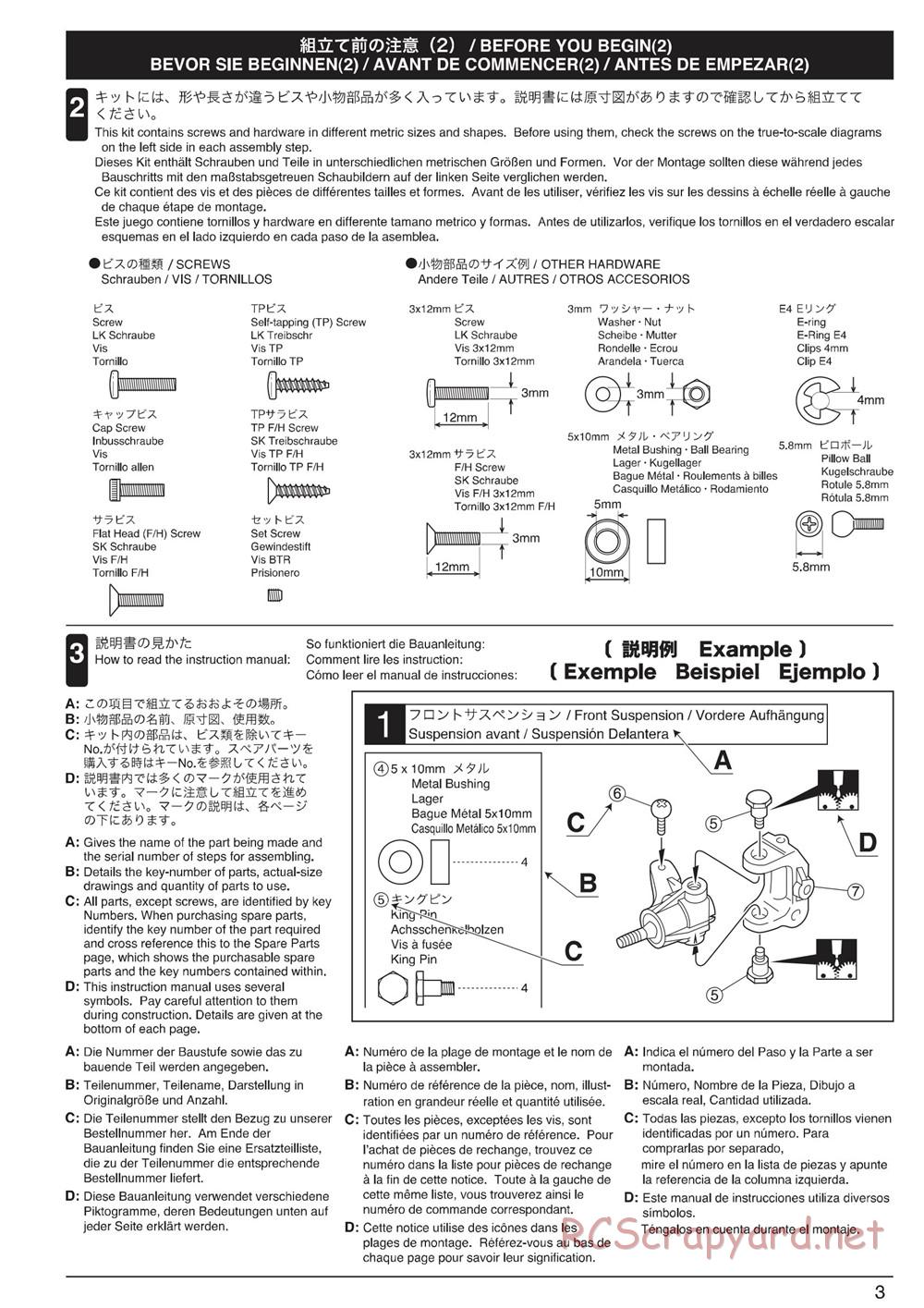 Kyosho - Ultima-DB - Manual - Page 3