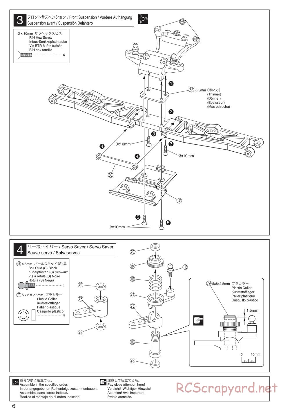 Kyosho - Ultima-DB - Manual - Page 6