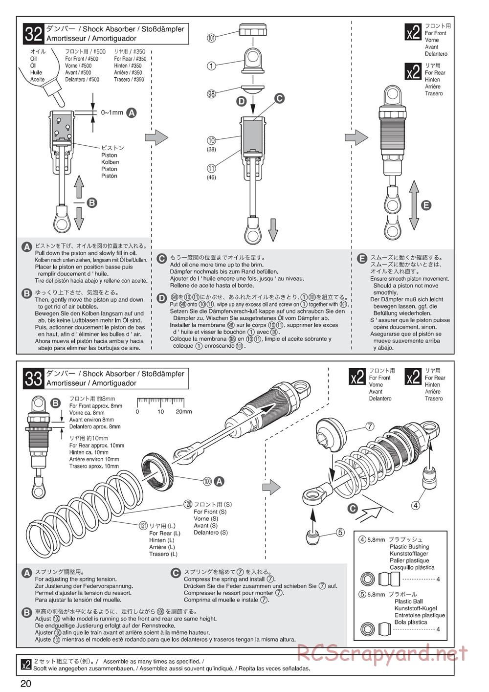 Kyosho - Ultima-DB - Manual - Page 20