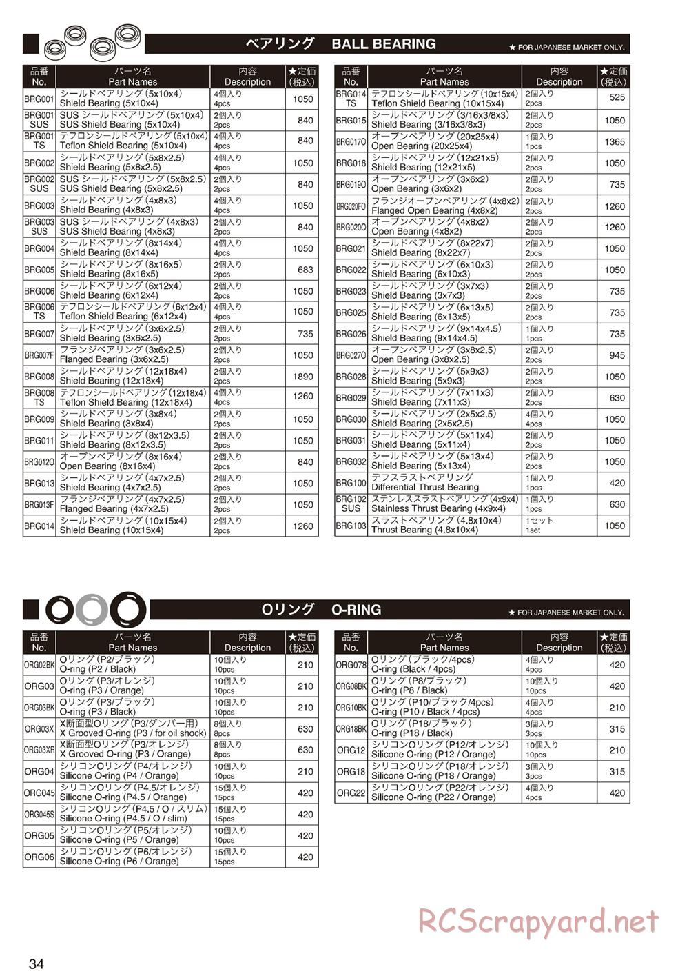Kyosho - Ultima-DB - Parts List - Page 5