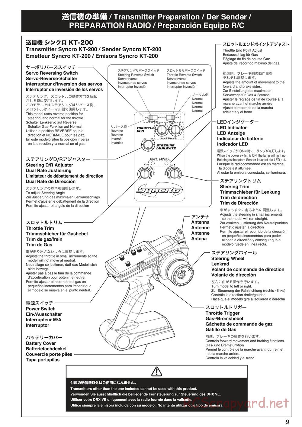 Kyosho - DMT-VE - Manual - Page 9