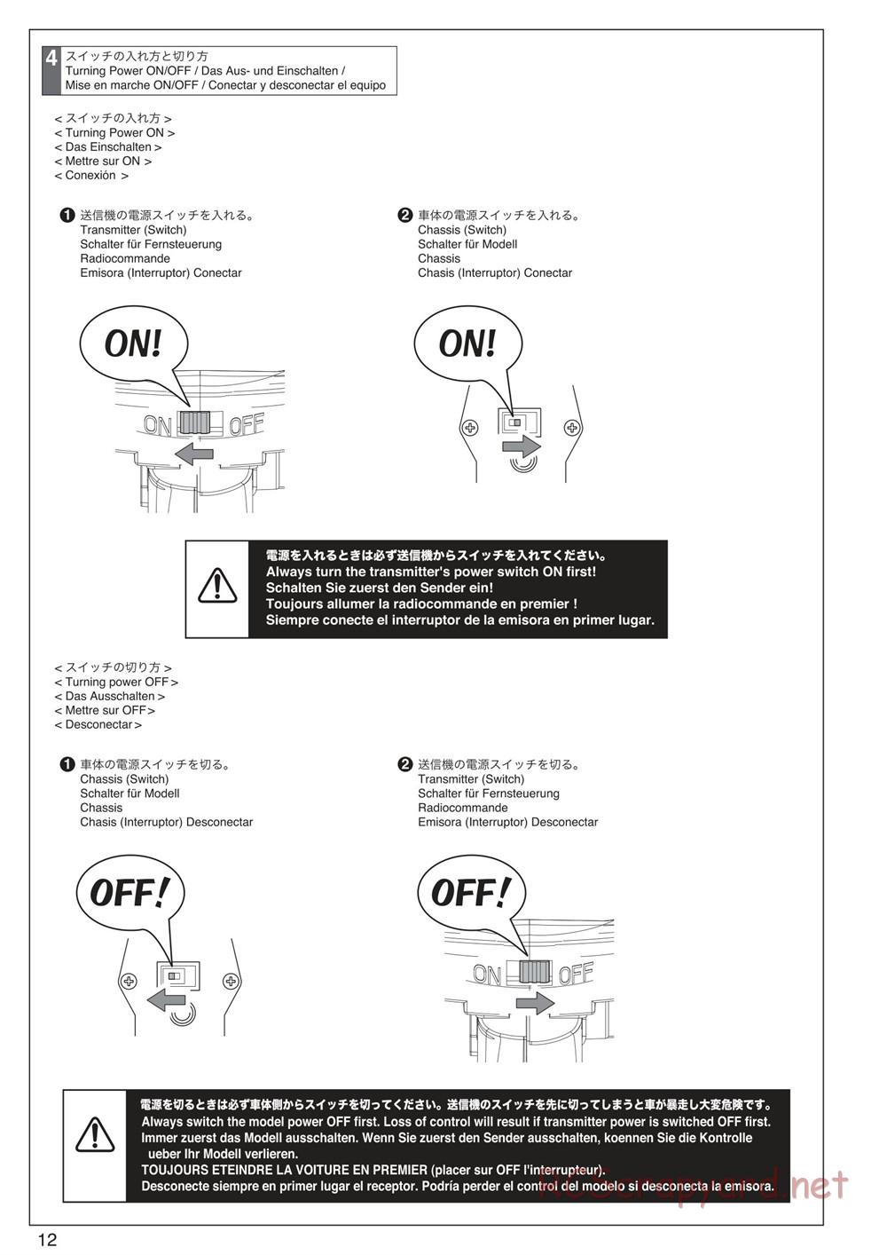 Kyosho - DMT-VE - Manual - Page 12