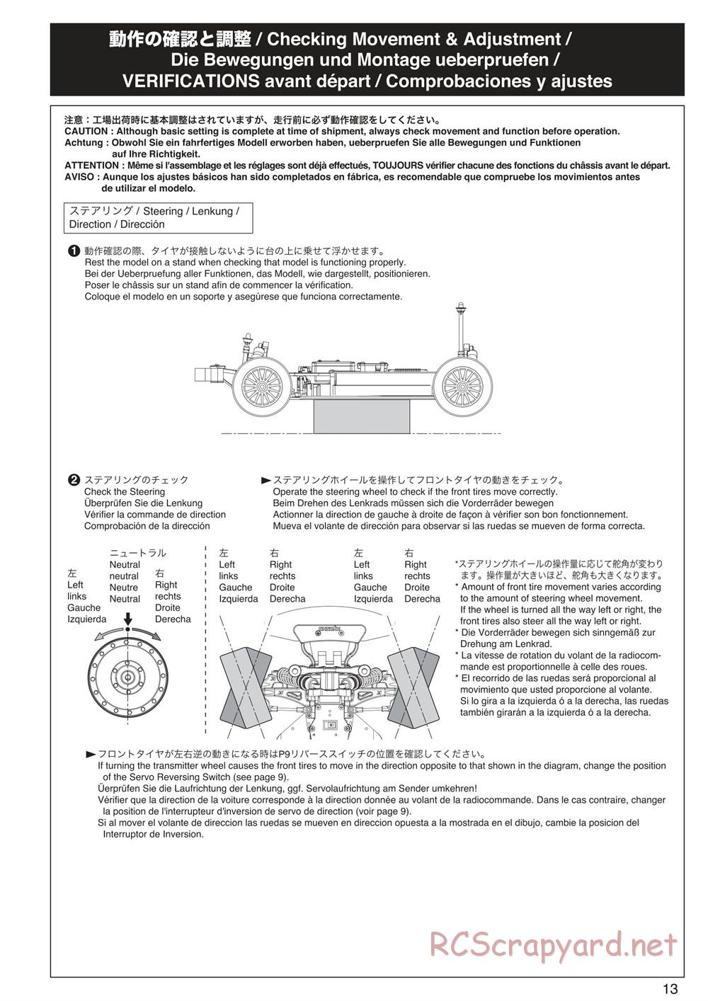 Kyosho - DMT-VE - Manual - Page 13