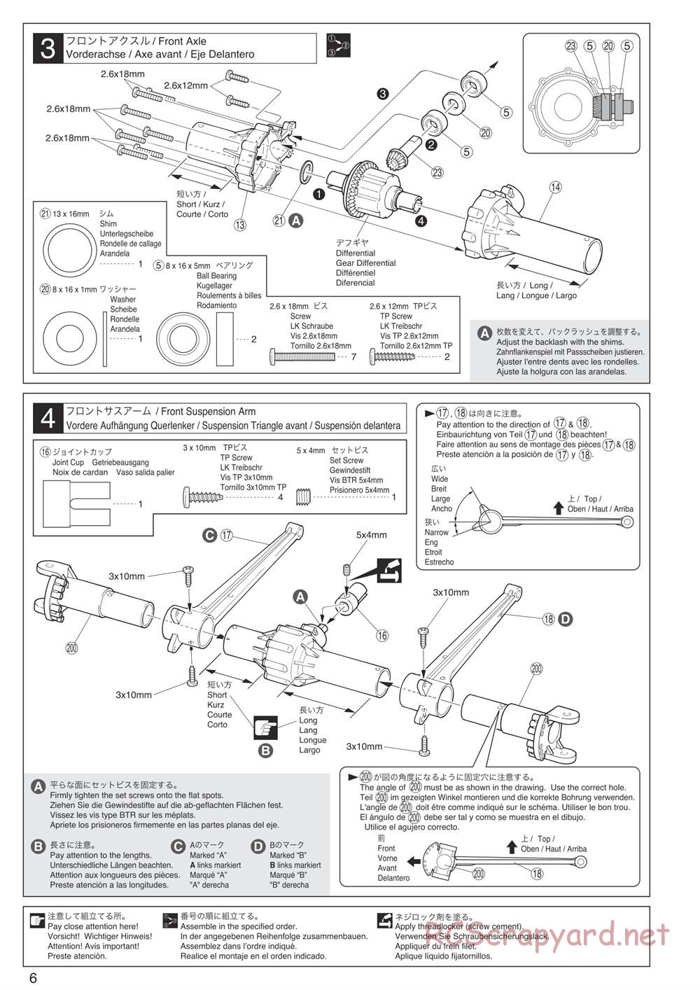 Kyosho - Mad Force Kruiser VE - Manual - Page 6