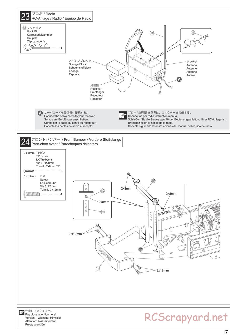 Kyosho - Mad Force Kruiser VE - Manual - Page 17