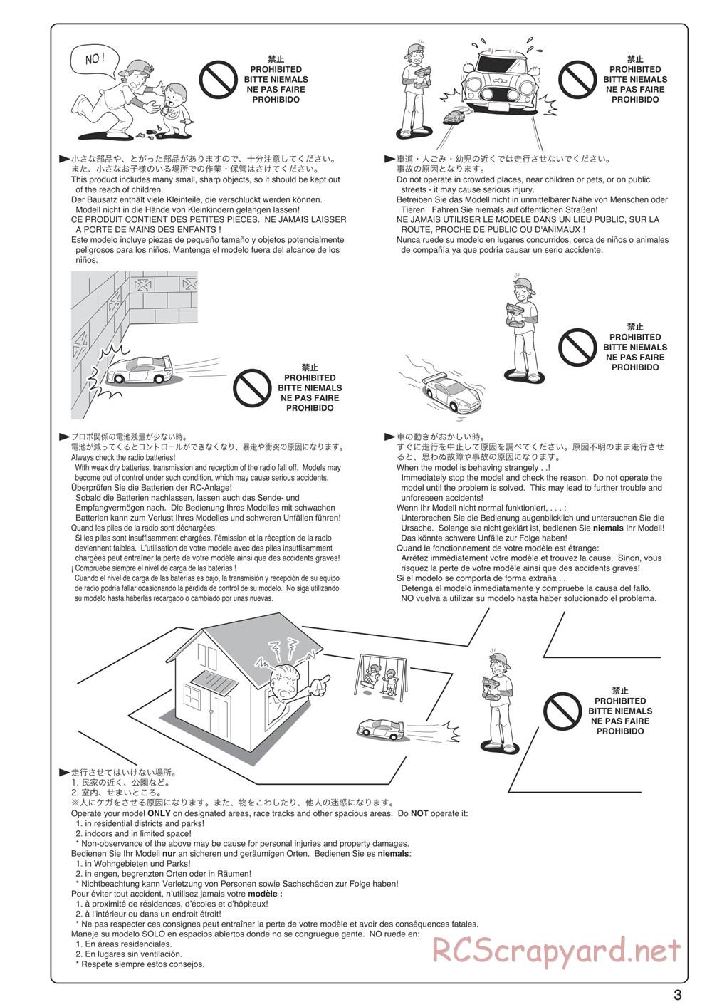 Kyosho - Mad Force Kruiser VE - Manual - Page 3