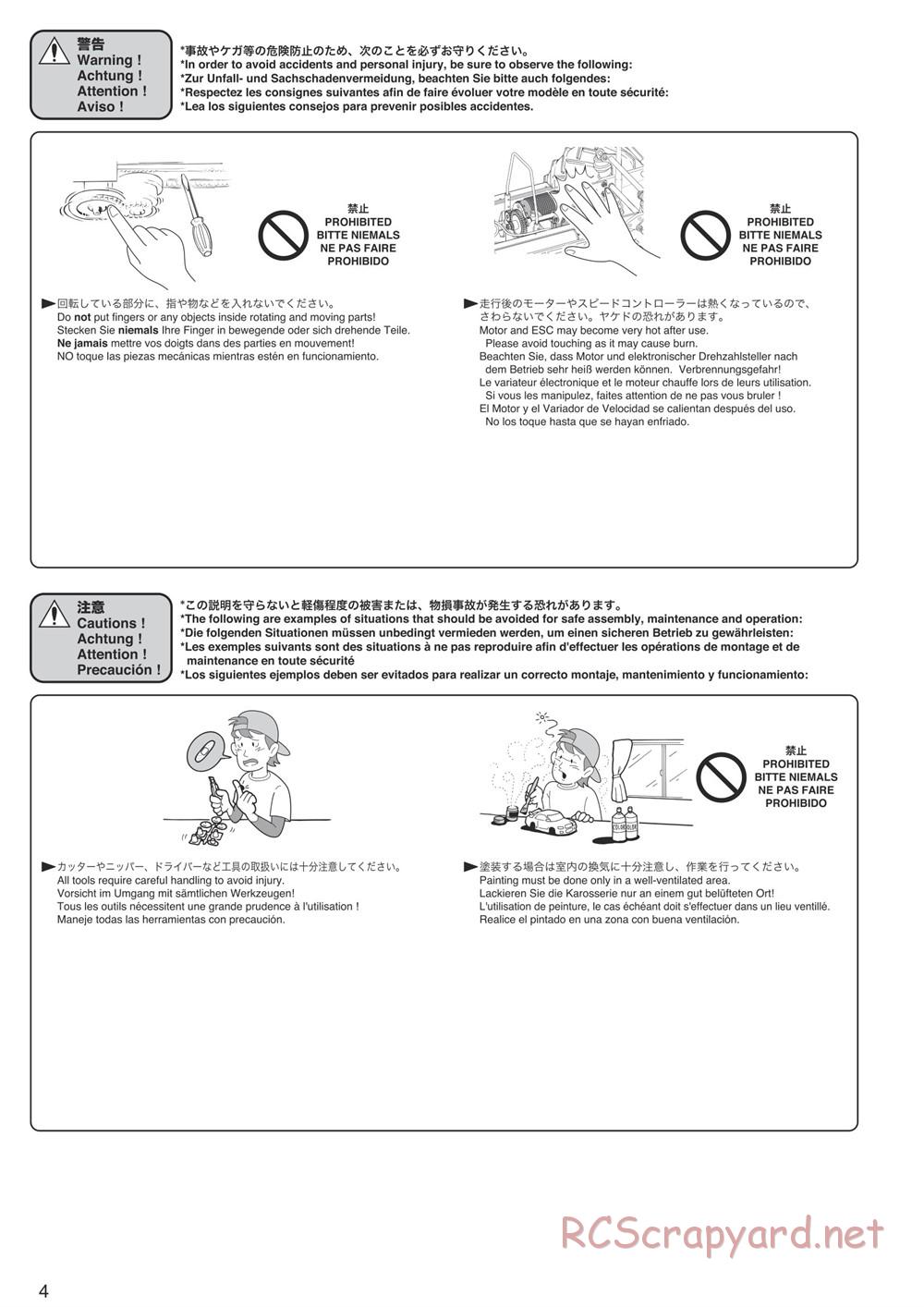 Kyosho - Mad Force Kruiser VE - Manual - Page 4