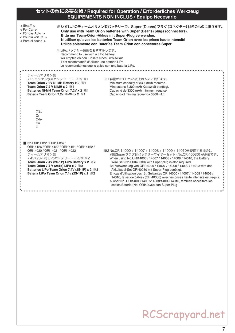 Kyosho - Mad Force Kruiser VE - Manual - Page 7