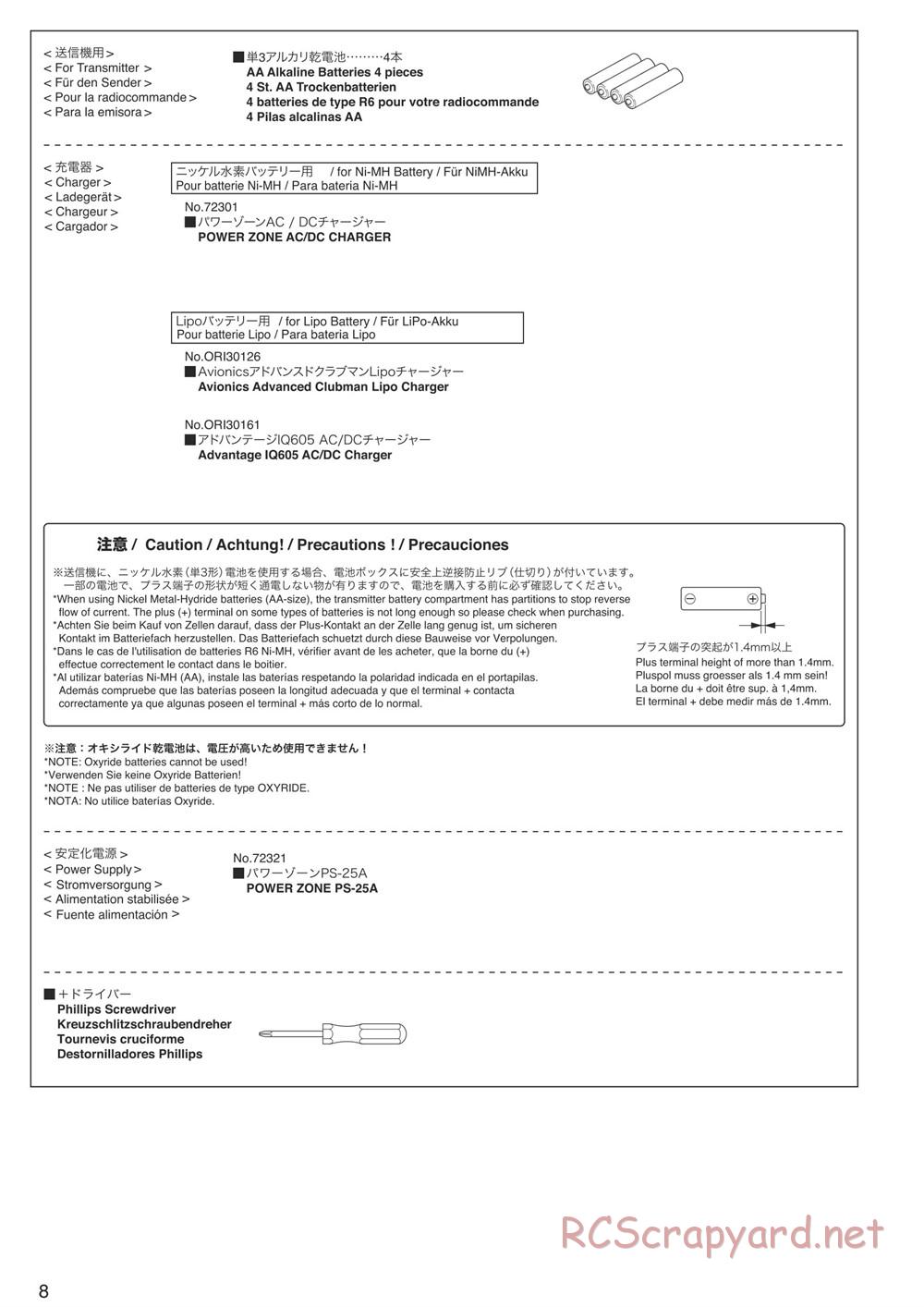 Kyosho - Mad Force Kruiser VE - Manual - Page 8