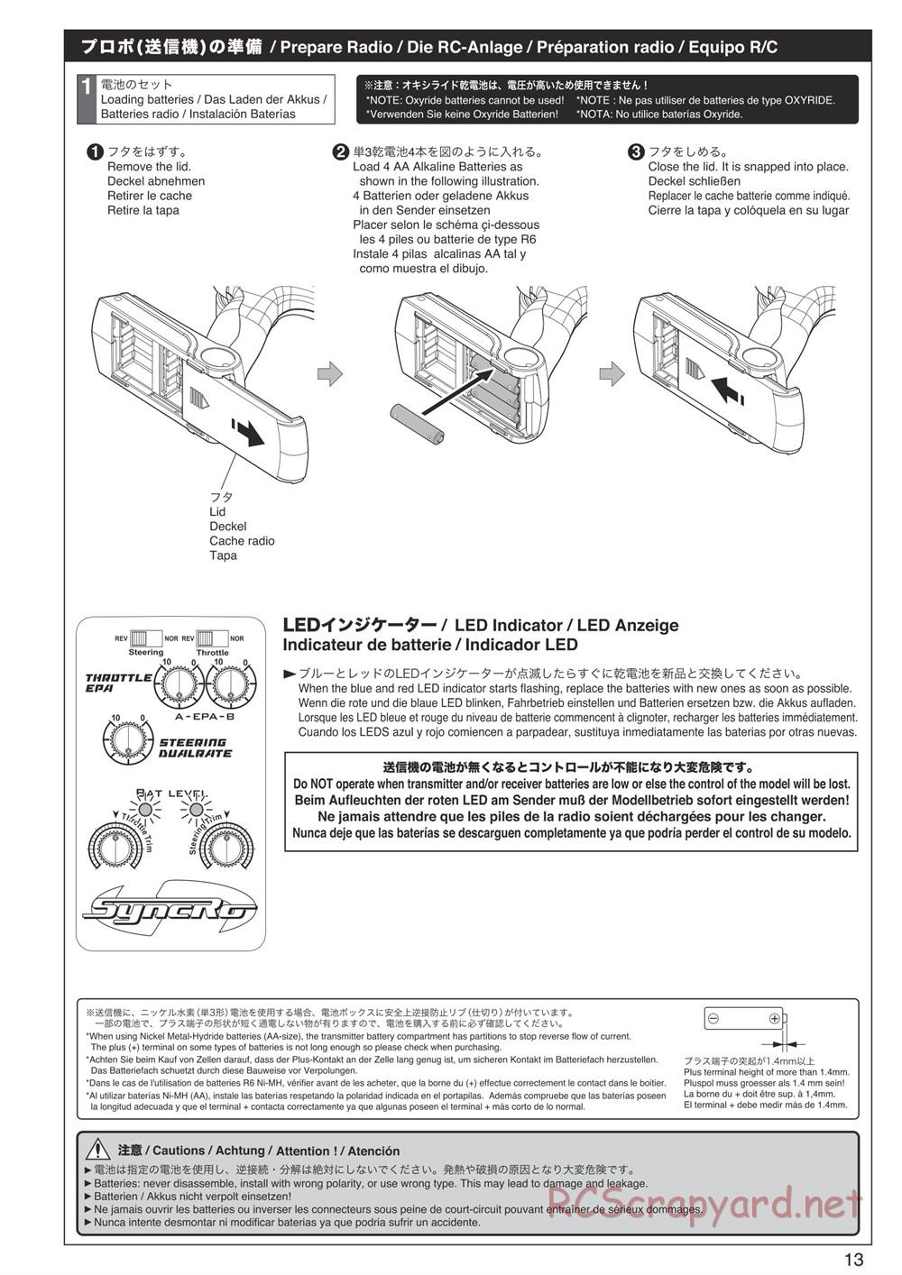 Kyosho - Mad Force Kruiser VE - Manual - Page 13