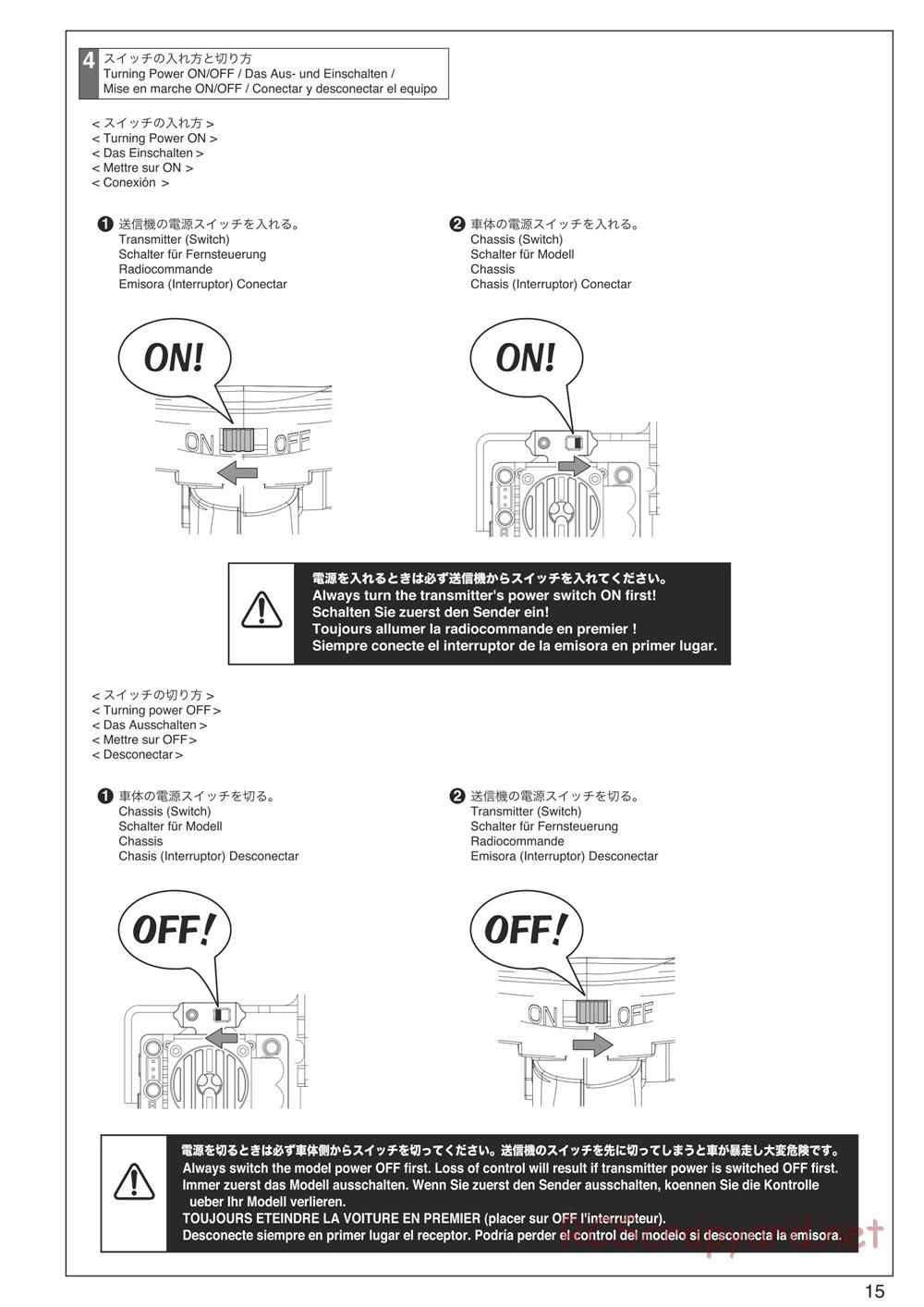 Kyosho - Mad Force Kruiser VE - Manual - Page 15