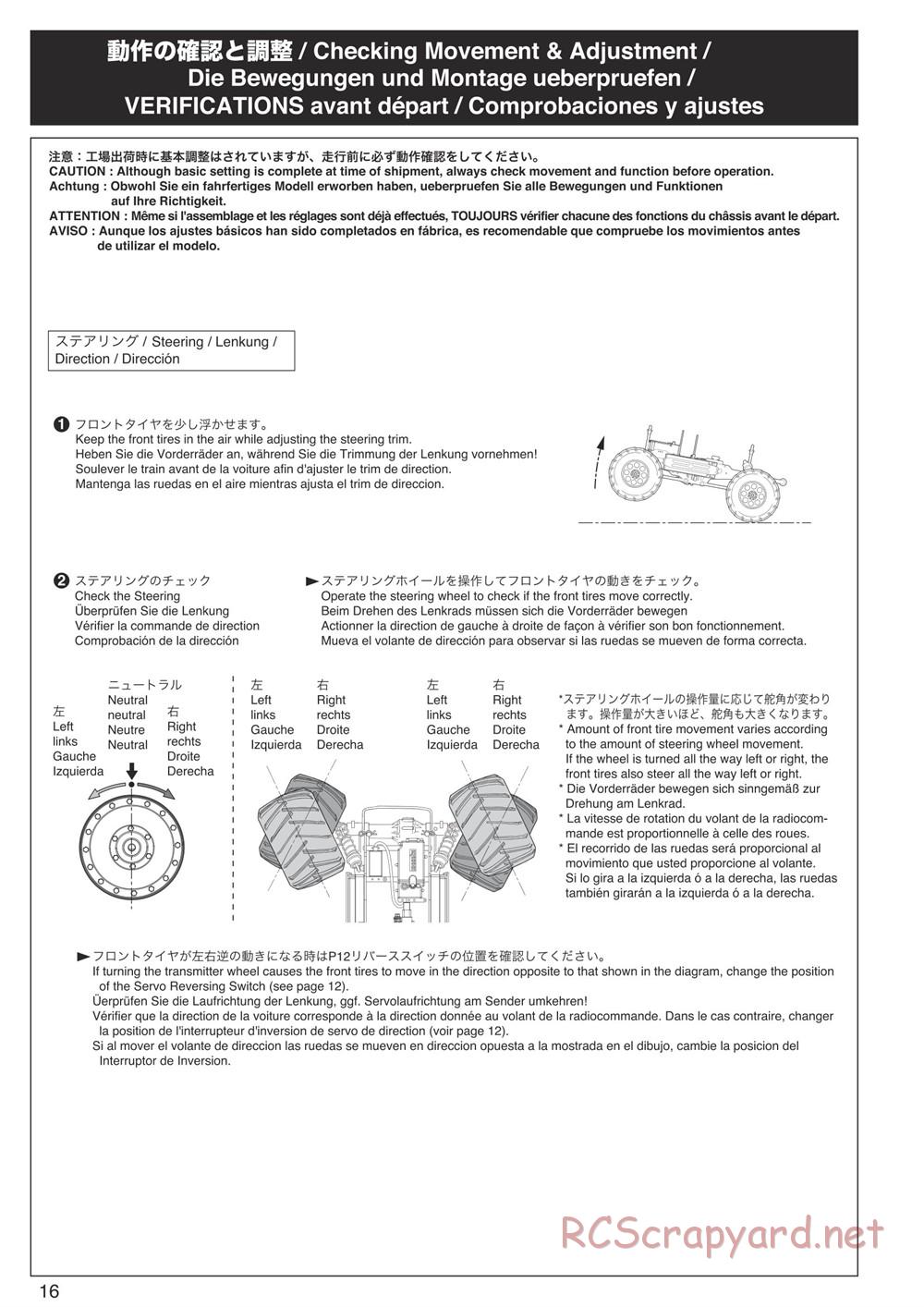 Kyosho - Mad Force Kruiser VE - Manual - Page 16