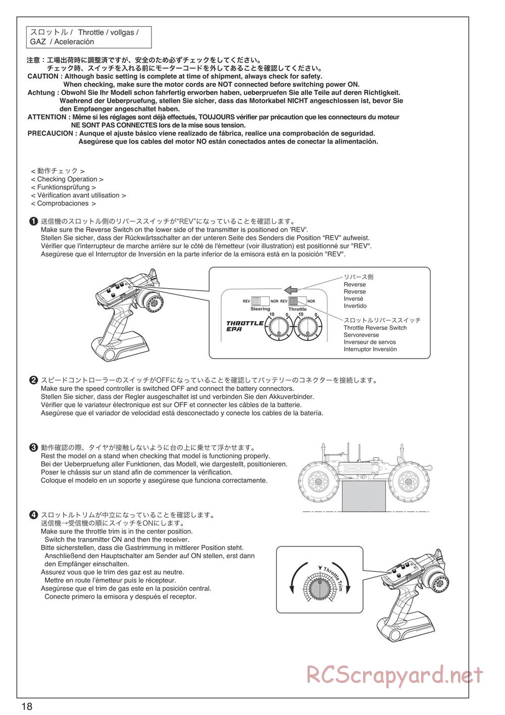 Kyosho - Mad Force Kruiser VE - Manual - Page 18
