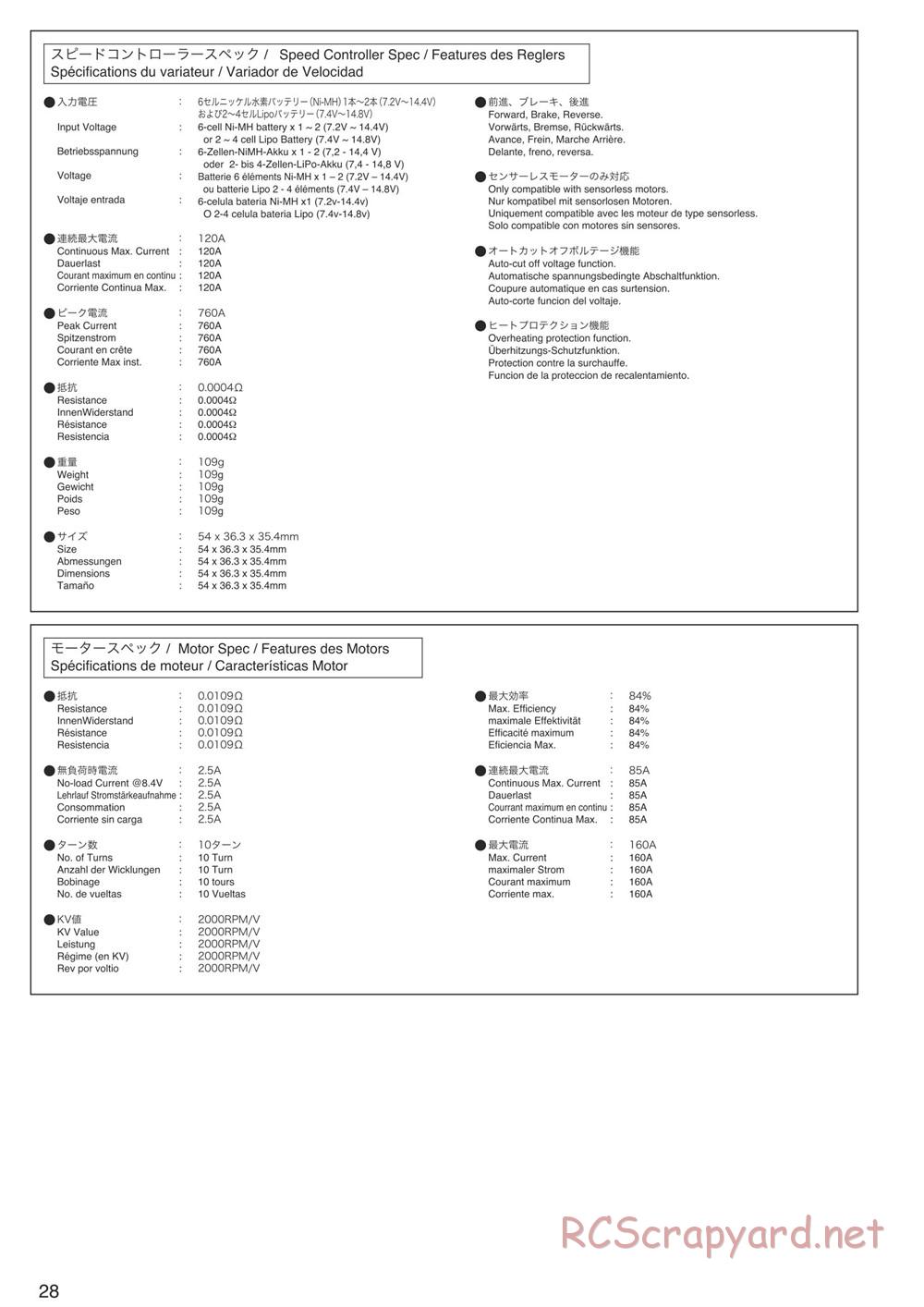 Kyosho - Mad Force Kruiser VE - Manual - Page 28