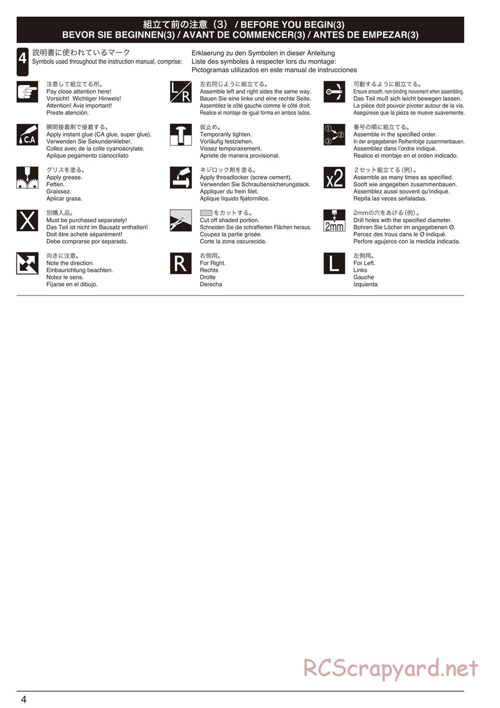 Kyosho - FO-XX VE - Manual - Page 4