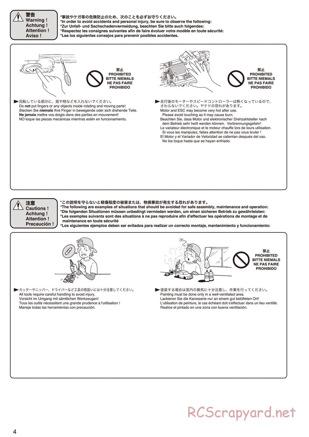 Kyosho - FO-XX VE - Manual - Page 4