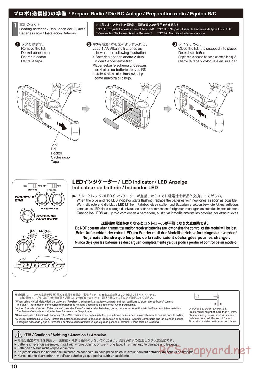 Kyosho - FO-XX VE - Manual - Page 10