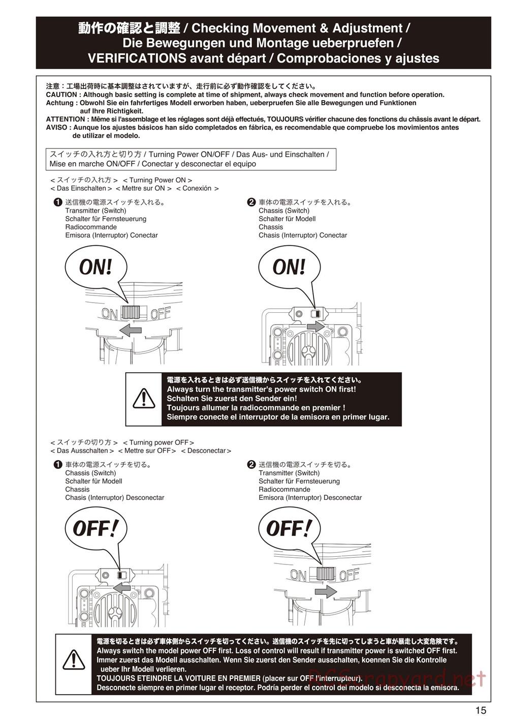 Kyosho - FO-XX VE - Manual - Page 15