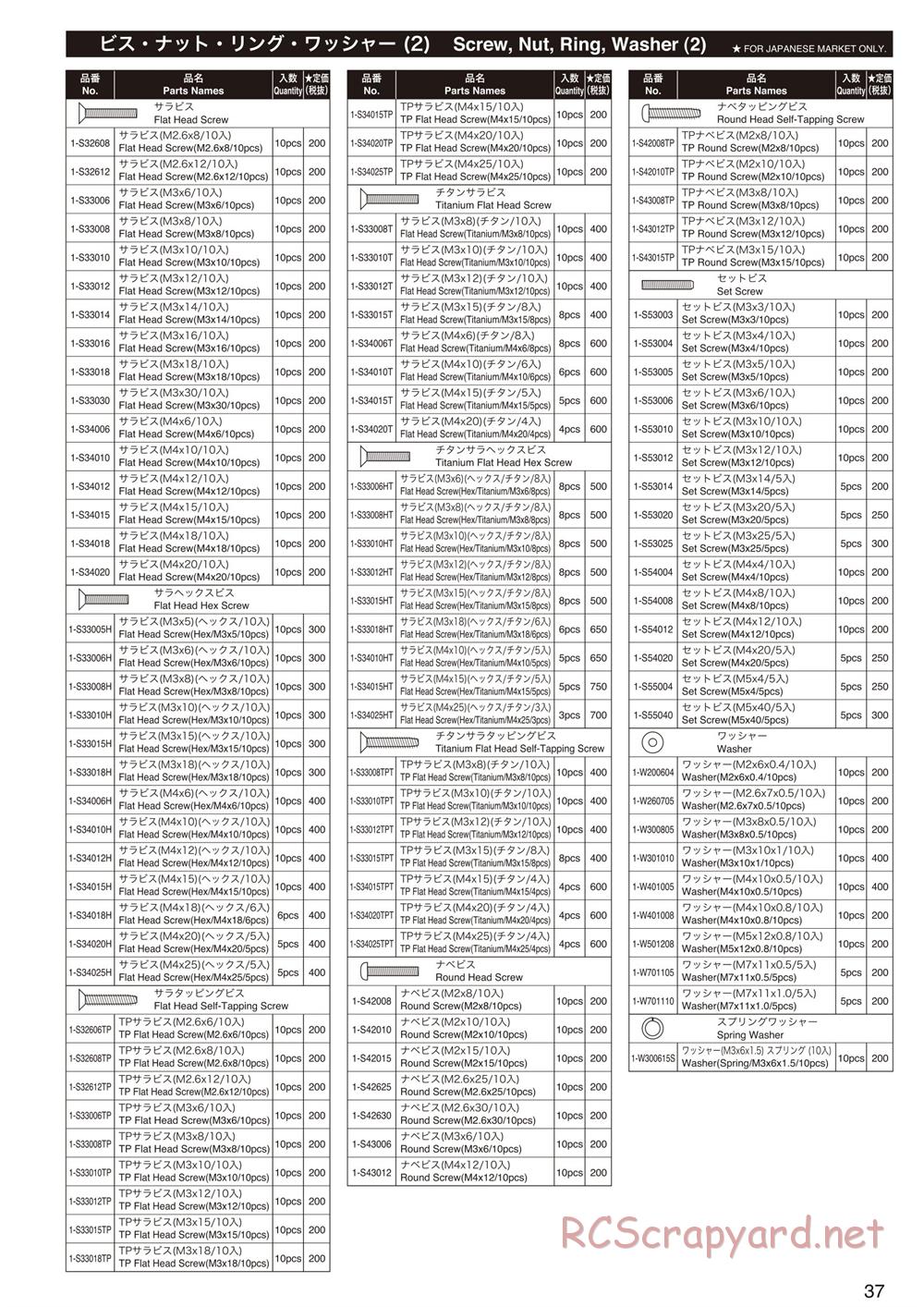 Kyosho - Mad Force Kruiser 2.0 VE - Parts List - Page 7