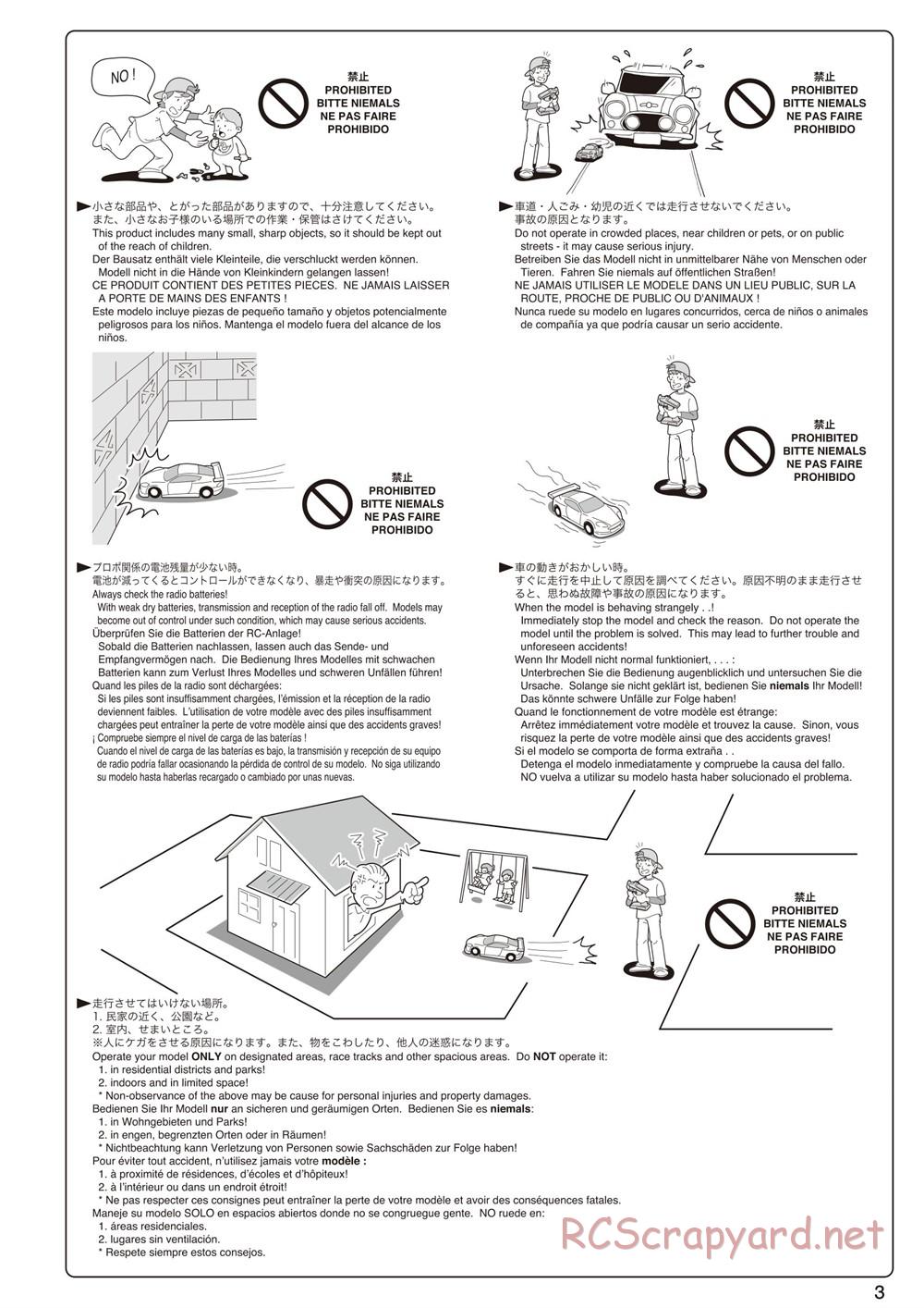 Kyosho - Mad Force Kruiser 2.0 VE - Manual - Page 3