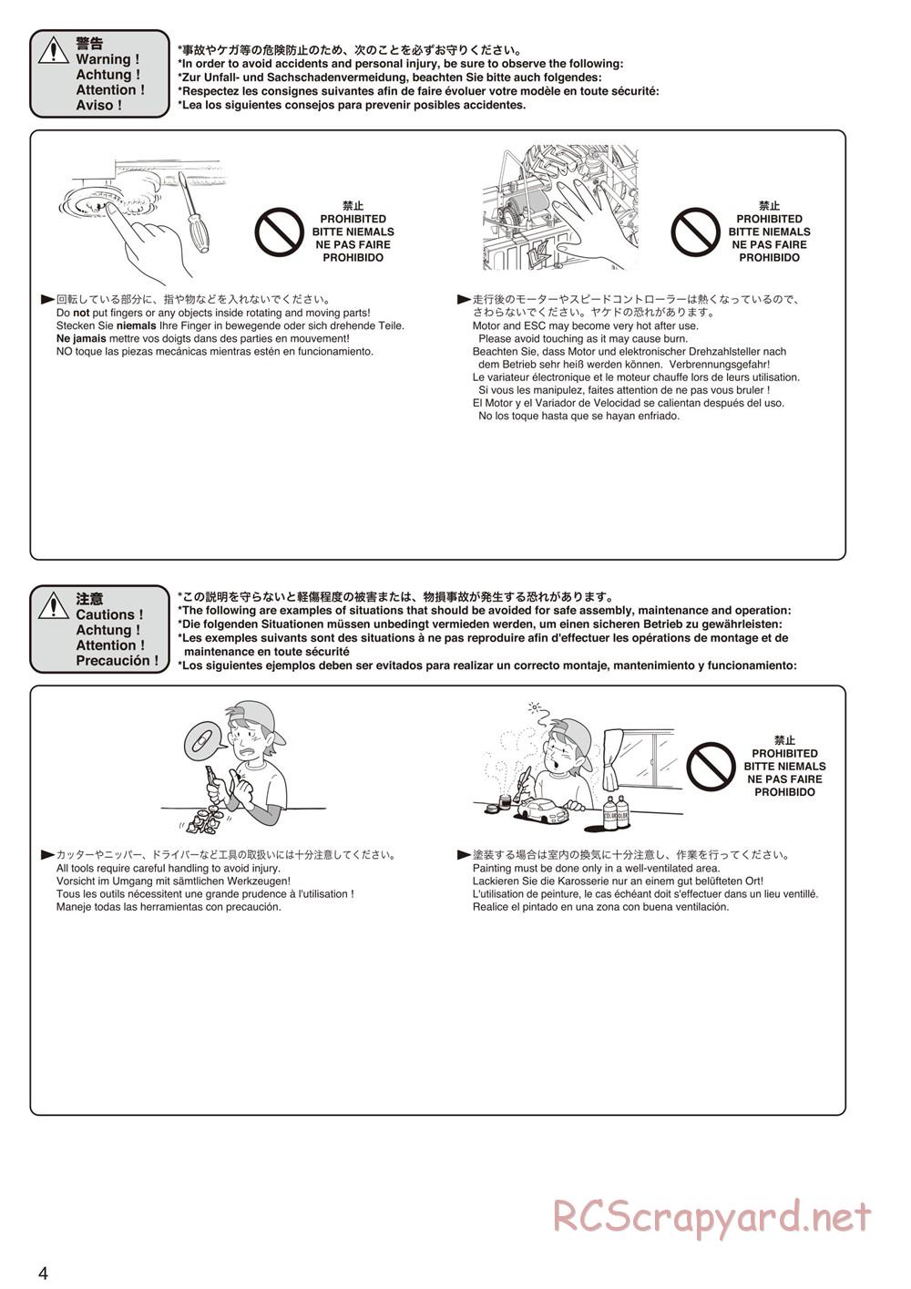 Kyosho - Mad Force Kruiser 2.0 VE - Manual - Page 4