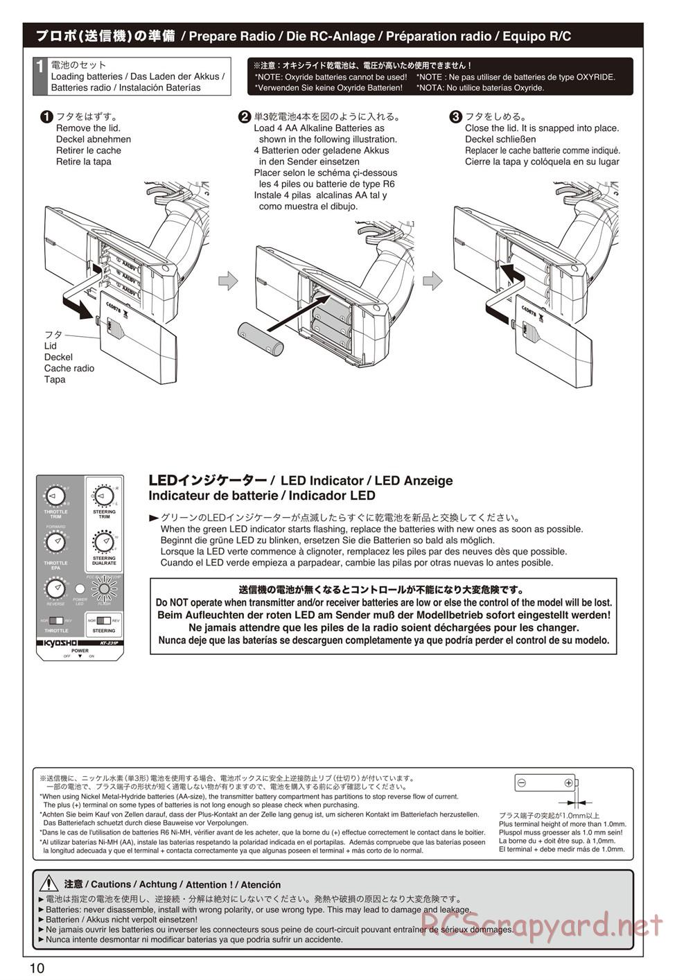 Kyosho - Mad Force Kruiser 2.0 VE - Manual - Page 10