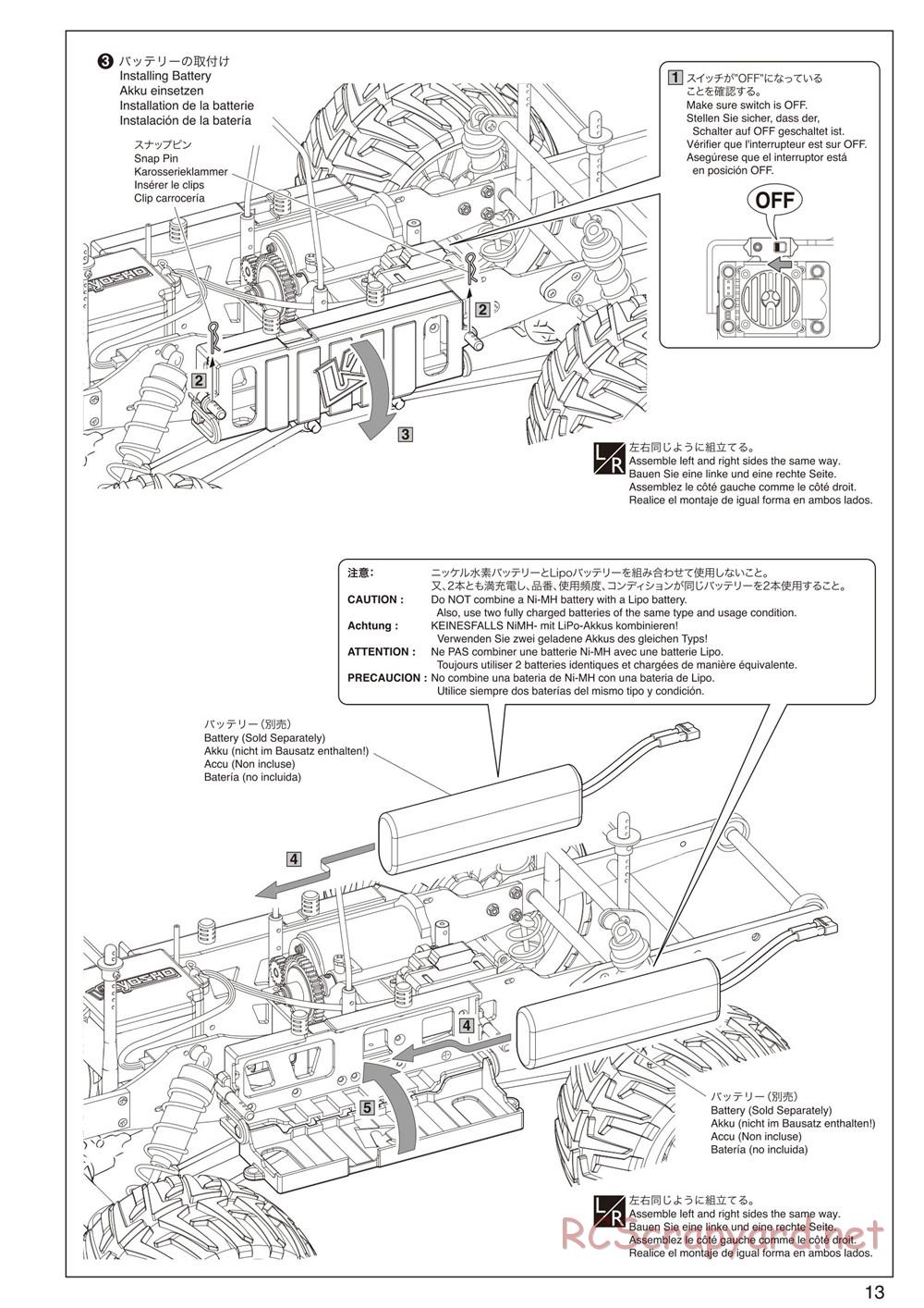 Kyosho - Mad Force Kruiser 2.0 VE - Manual - Page 13