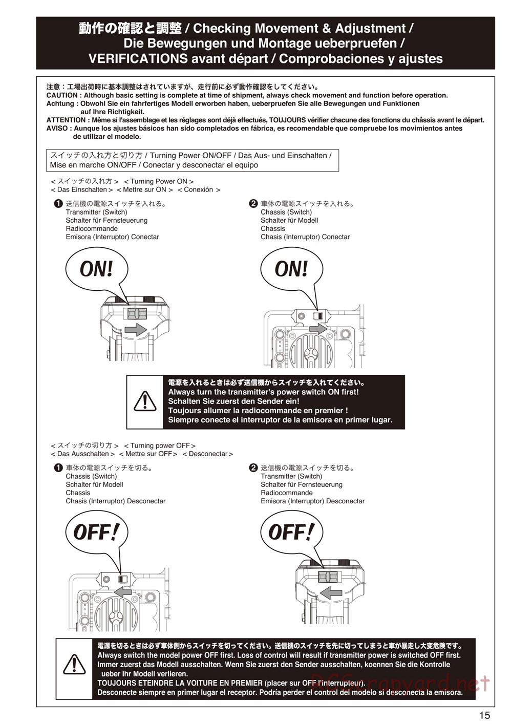 Kyosho - Mad Force Kruiser 2.0 VE - Manual - Page 15