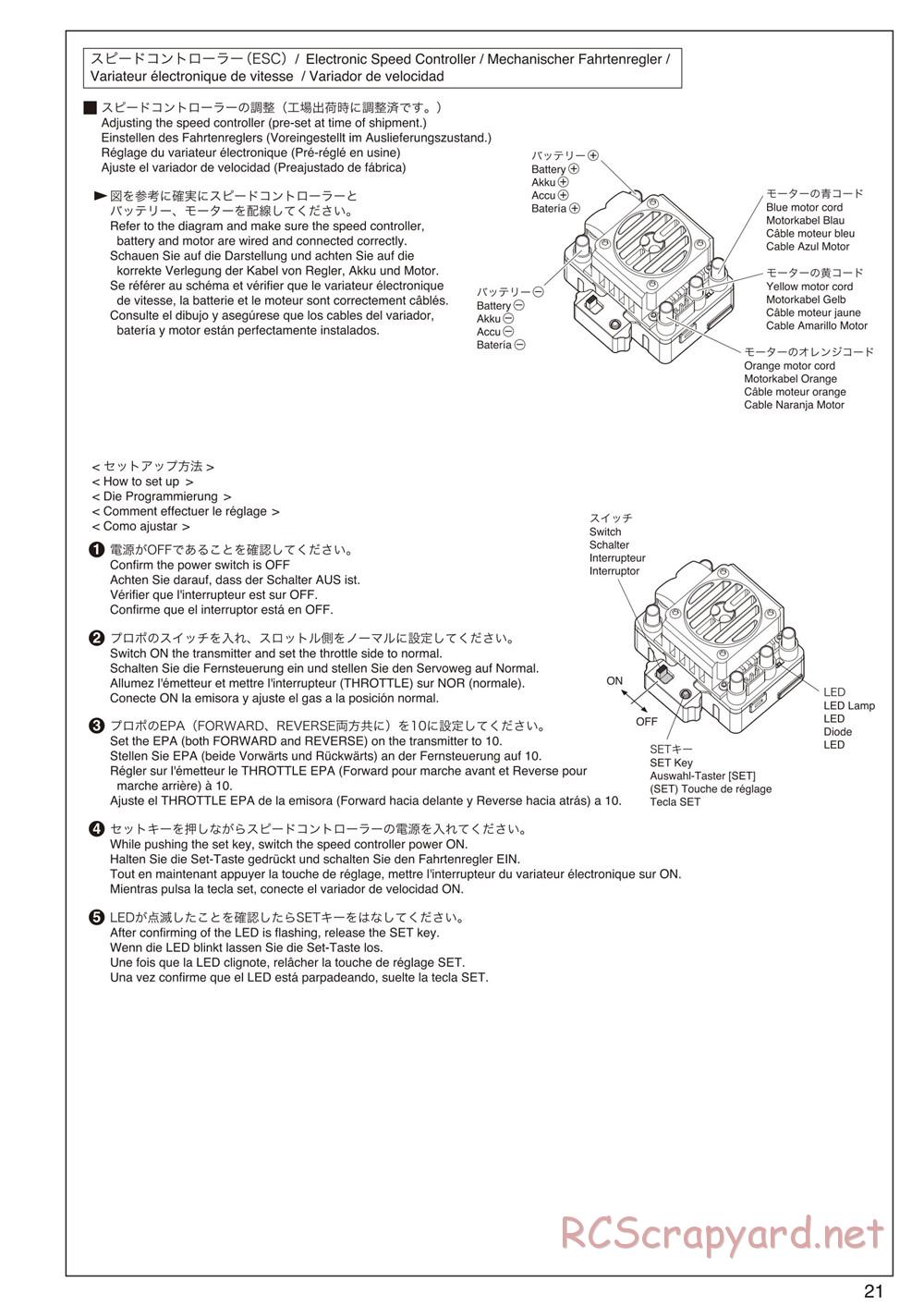 Kyosho - Mad Force Kruiser 2.0 VE - Manual - Page 21