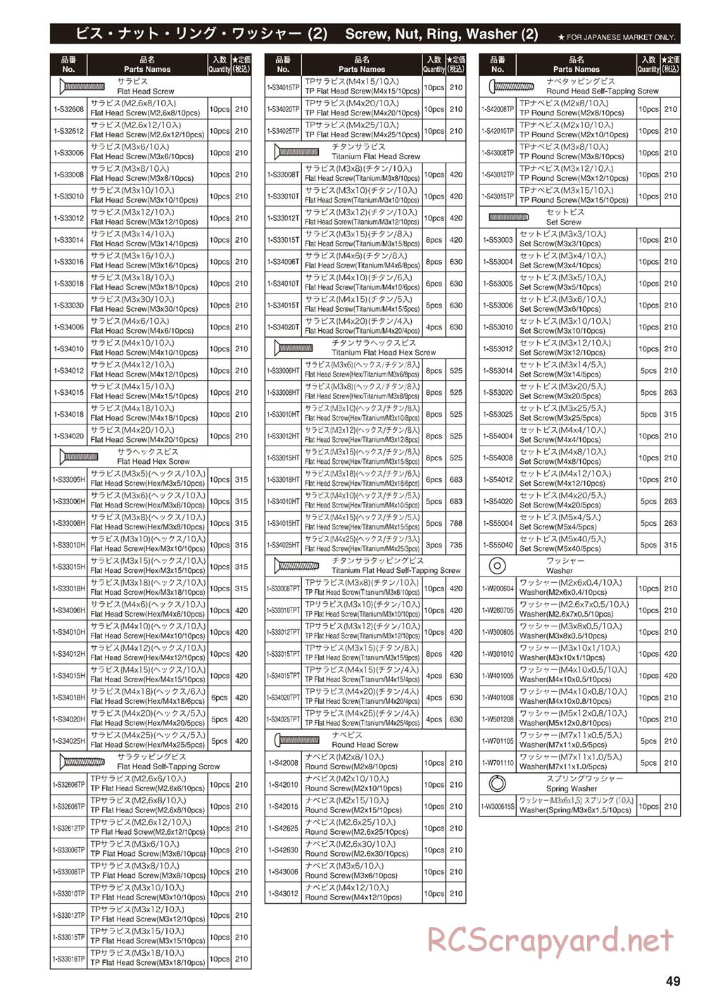 Kyosho - Inferno MP9e - Parts List - Page 7