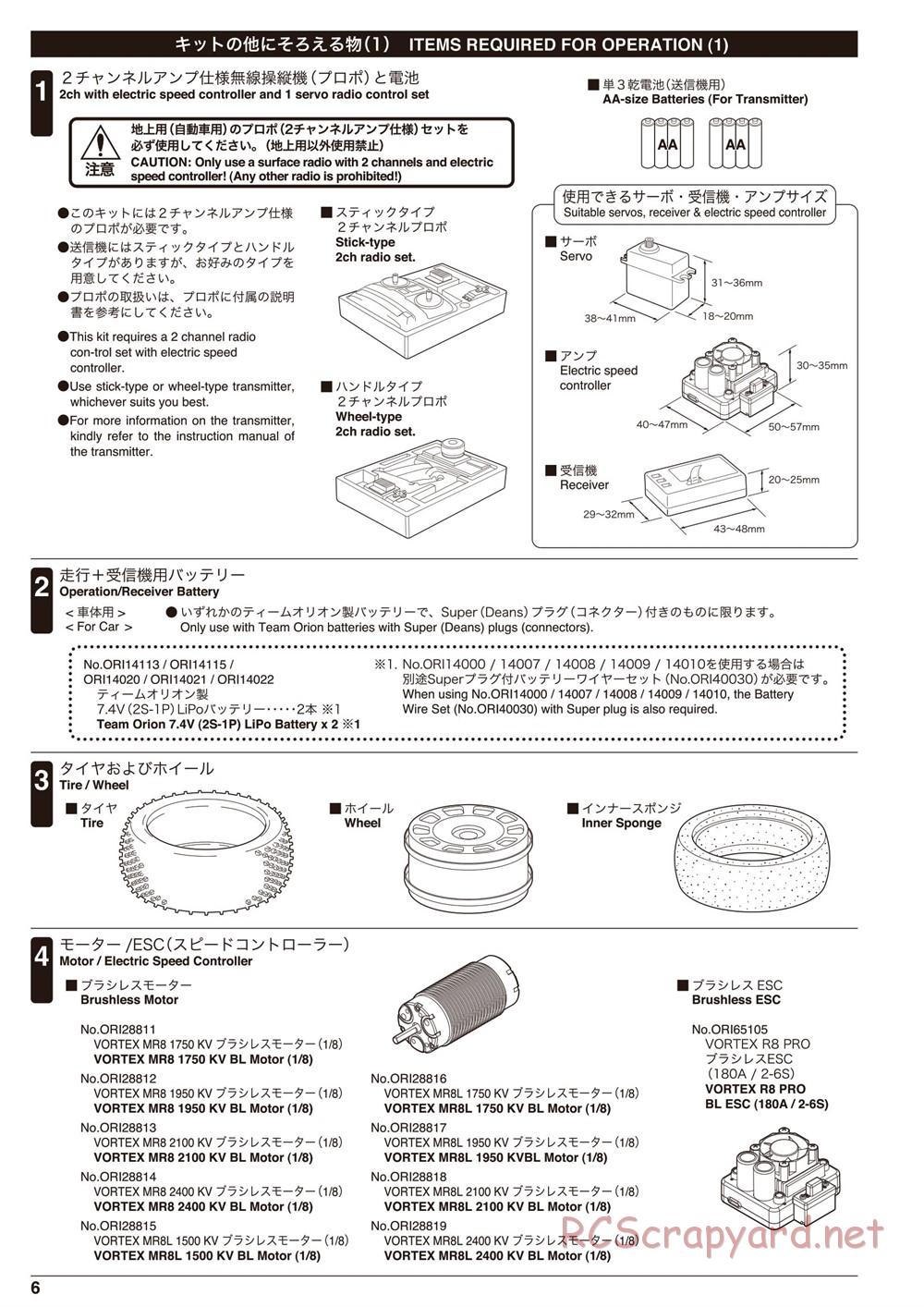 Kyosho - Inferno MP9e TKI - Manual - Page 6