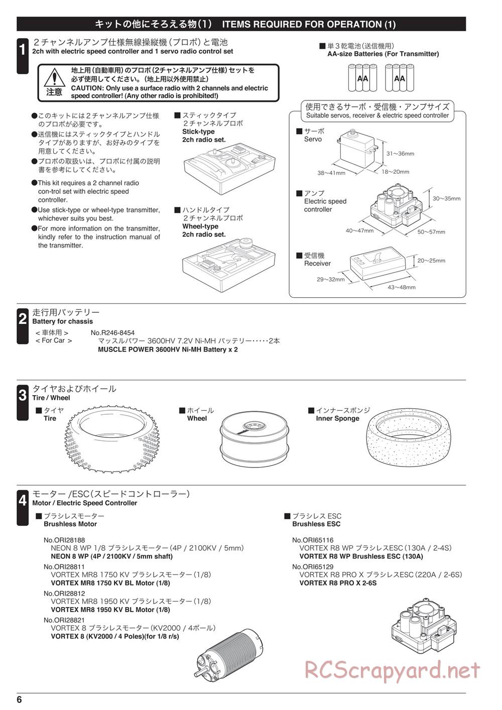 Kyosho - Inferno MP9e TKI4 - Manual - Page 6