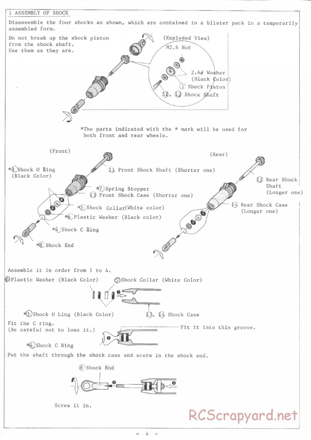 Kyosho - Burns 4WD - Manual - Page 4