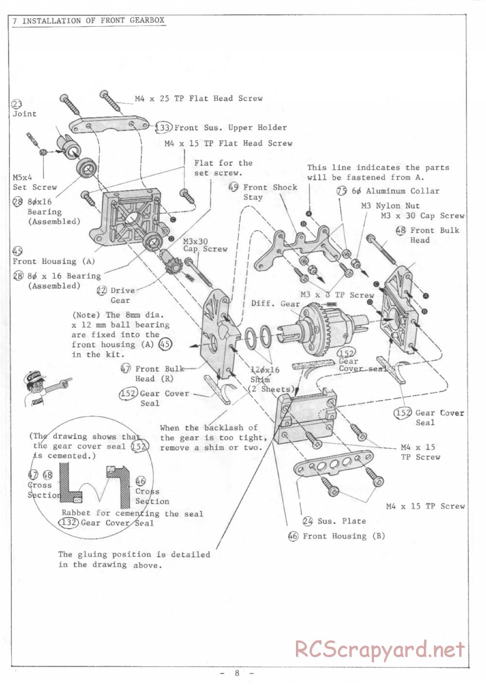 Kyosho - Burns 4WD - Manual - Page 8