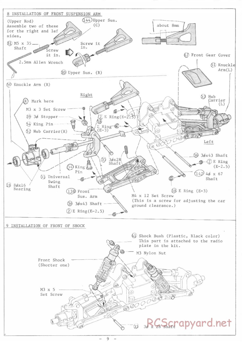 Kyosho - Burns 4WD - Manual - Page 9