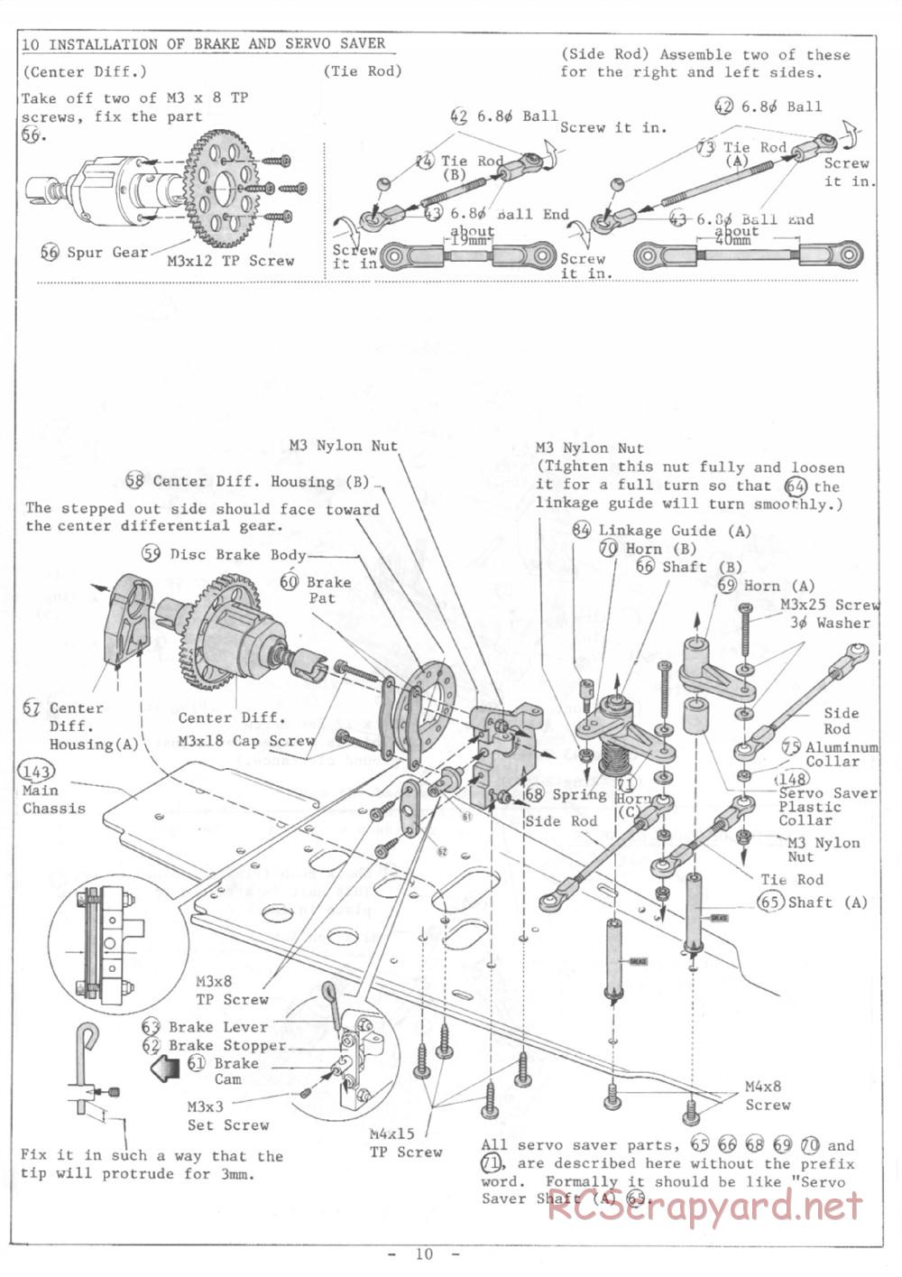 Kyosho - Burns 4WD - Manual - Page 10
