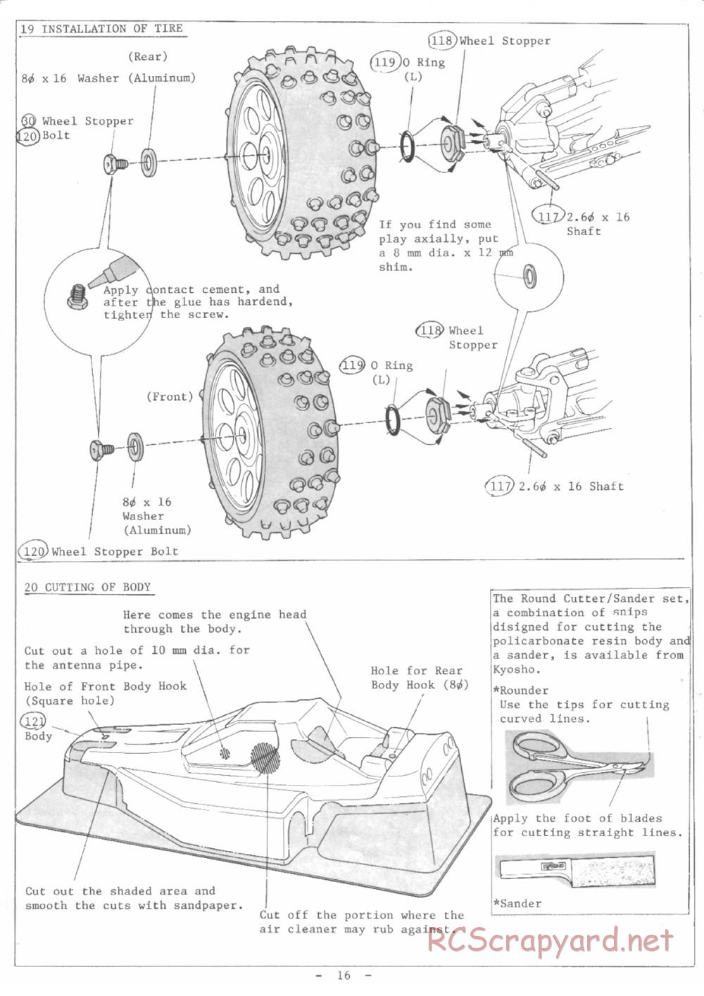 Kyosho - Burns 4WD - Manual - Page 16
