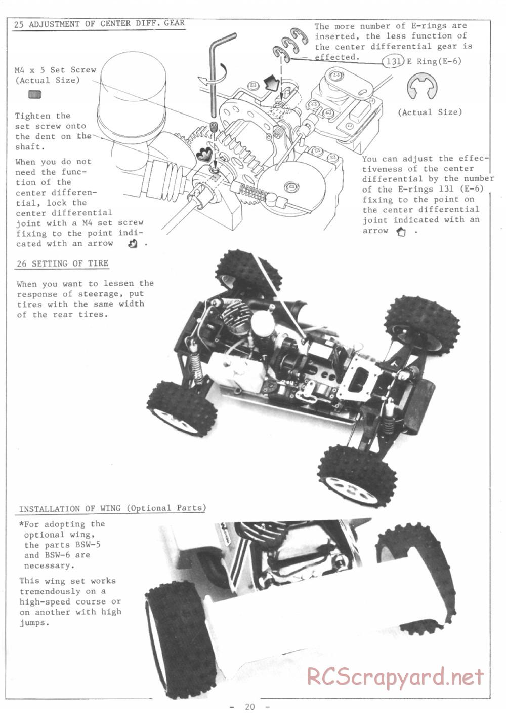 Kyosho - Burns 4WD - Manual - Page 20