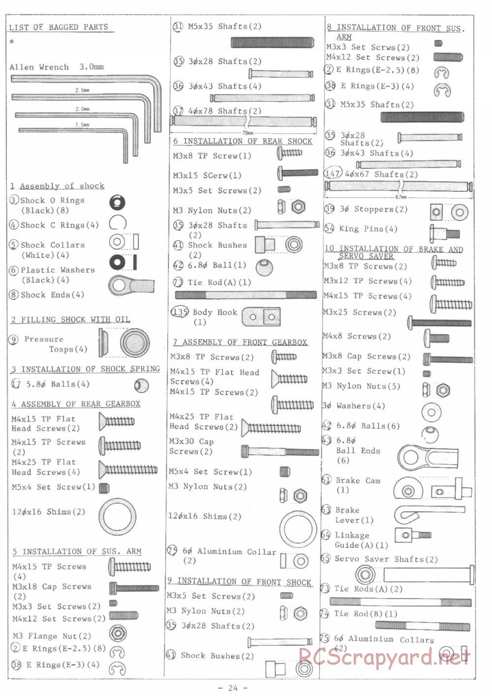 Kyosho - Burns 4WD - Manual - Page 24