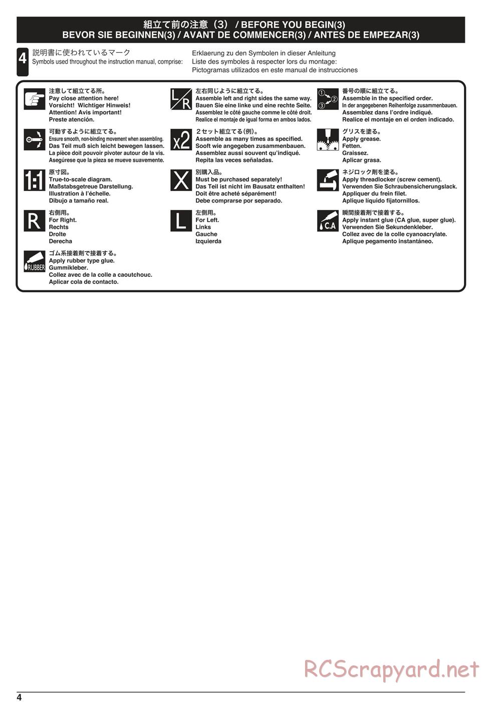 Kyosho - Scorpion XXL VE - Manual - Page 4