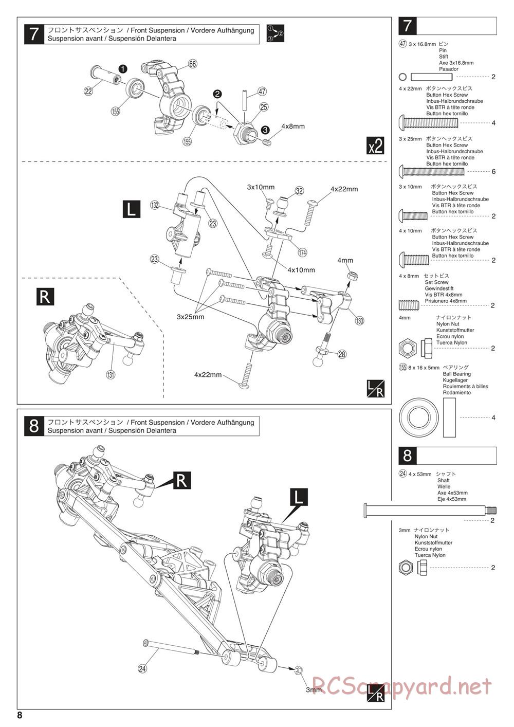 Kyosho - Scorpion XXL VE - Manual - Page 8