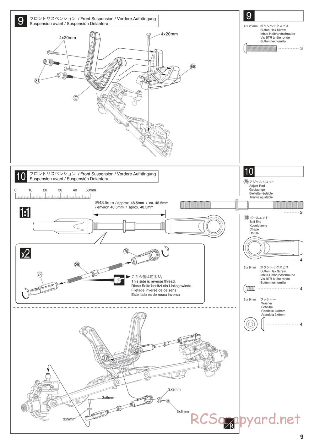 Kyosho - Scorpion XXL VE - Manual - Page 9