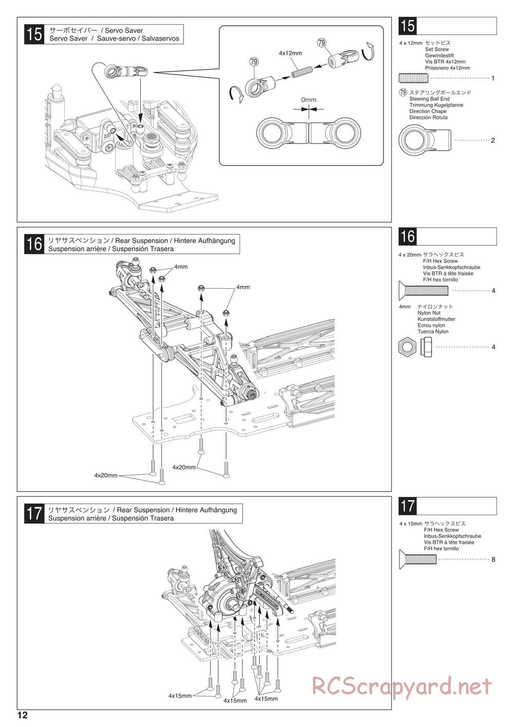 Kyosho - Scorpion XXL VE - Manual - Page 12