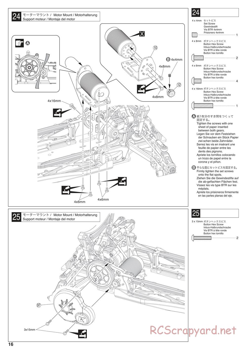 Kyosho - Scorpion XXL VE - Manual - Page 16