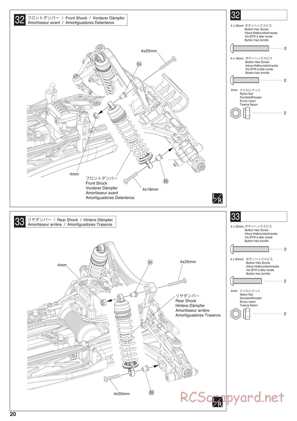 Kyosho - Scorpion XXL VE - Manual - Page 20