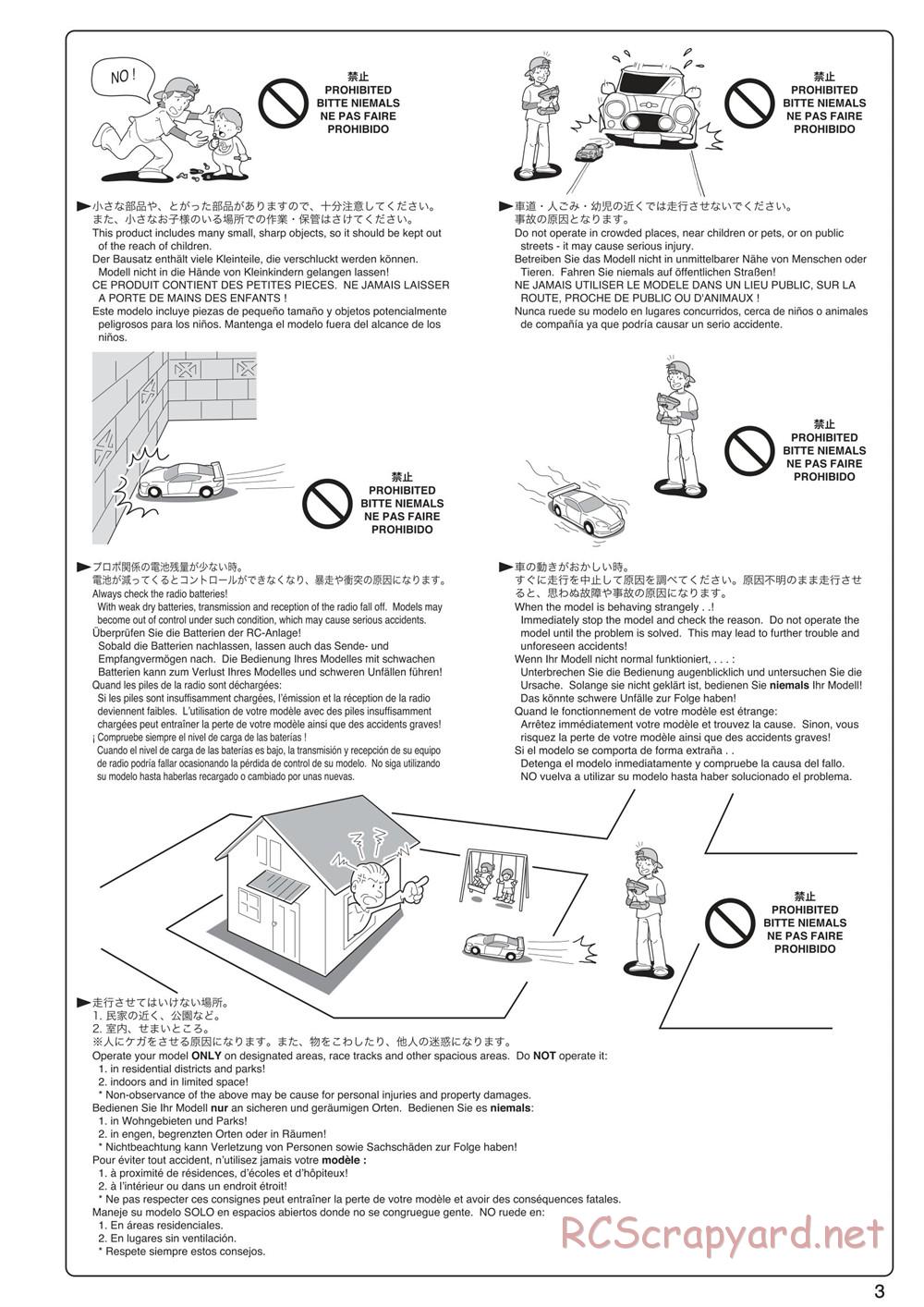 Kyosho - Scorpion XXL VE - Manual - Page 3