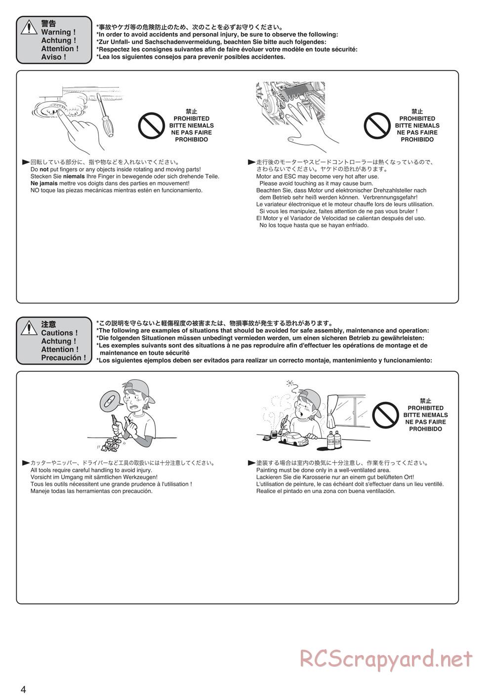 Kyosho - Scorpion XXL VE - Manual - Page 4