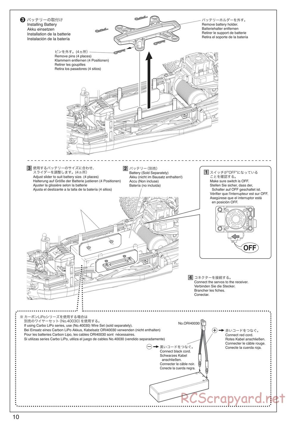 Kyosho - Scorpion XXL VE - Manual - Page 10