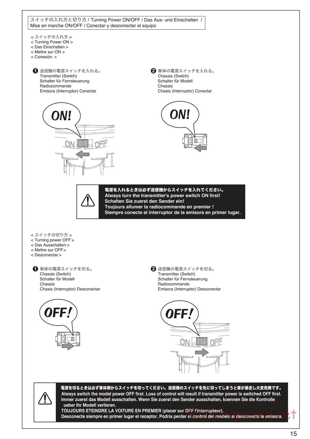 Kyosho - Scorpion XXL VE - Manual - Page 15